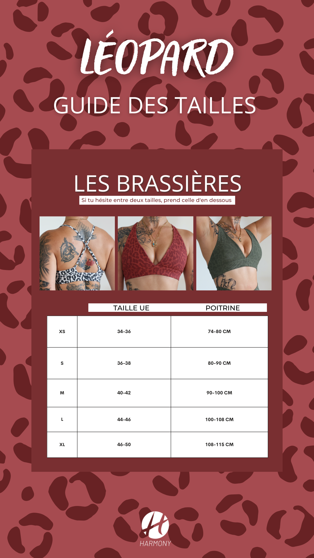 brassière léopard / Red