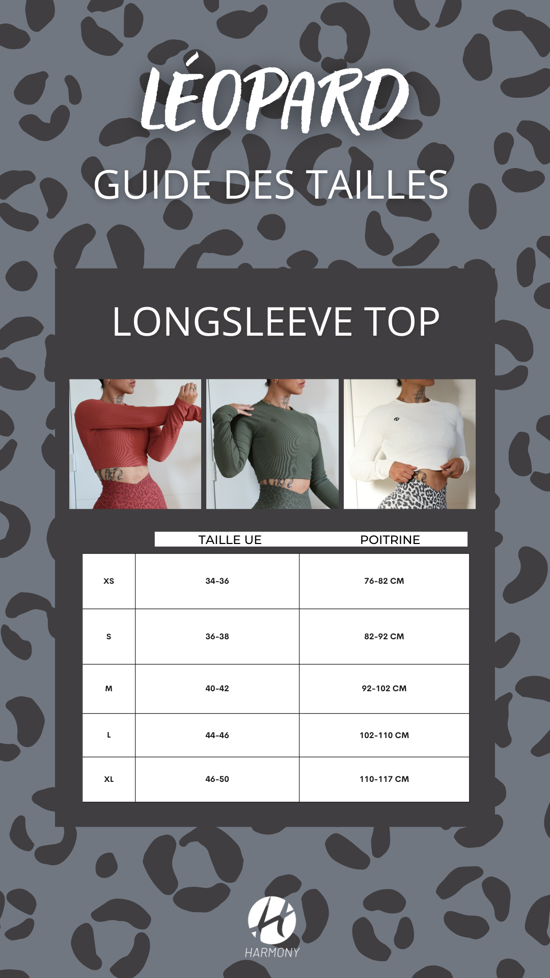 Léopard long sleeve top / Red