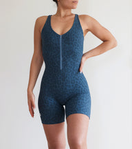 SAVAGE - SHORT BLUE JUMPSUIT