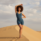 SAVAGE - SHORT BLUE JUMPSUIT