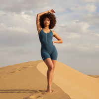 SAVAGE - SHORT BLUE JUMPSUIT