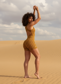 SAVAGE - YELLOW JUMPSUIT SHORTS