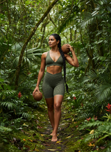 brassière léopard / Green